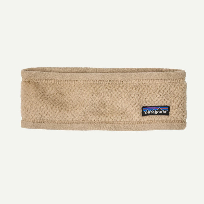 Load image into Gallery viewer, Beige headband with Patagonia logo on a beige background
