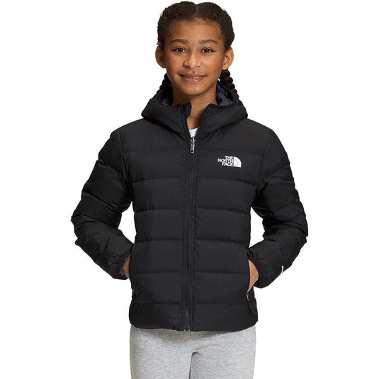 The North Face Girls' Reversible North Down Hooded Jacket