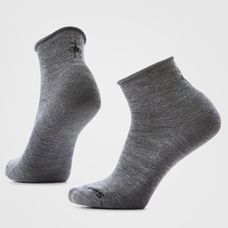 Load image into Gallery viewer, Pair of gray ankle socks on a light gray background
