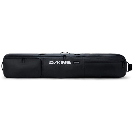 Black Dakine ski bag on a white background