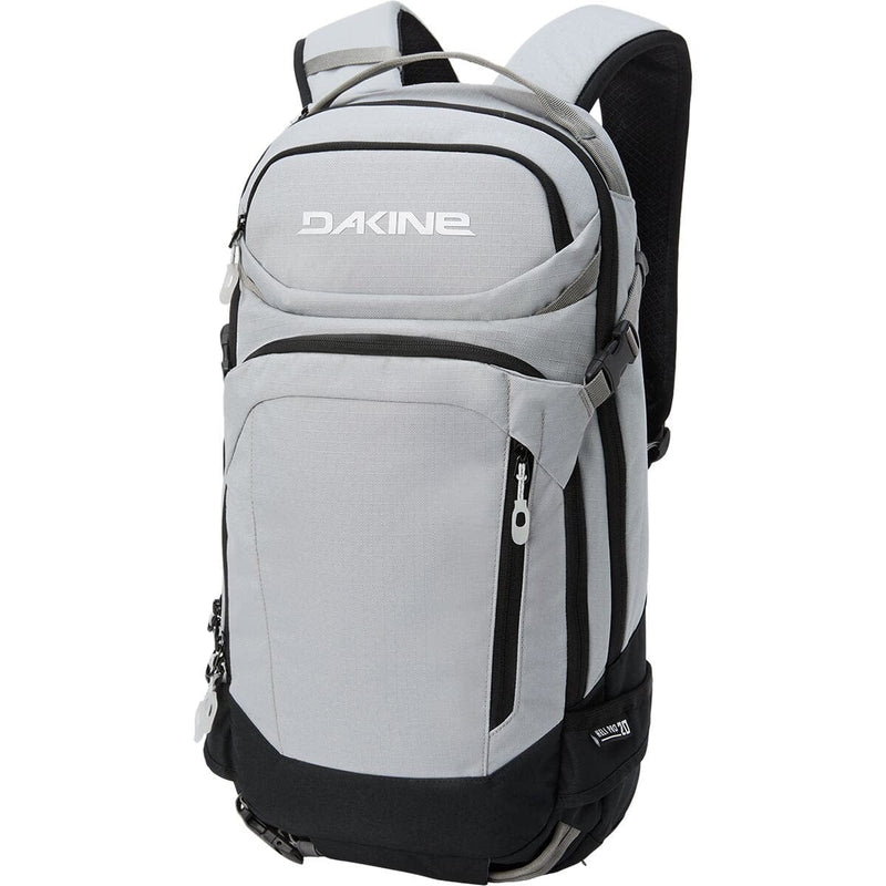 Load image into Gallery viewer, Gray and black backpack with Dakine logo on a white background
