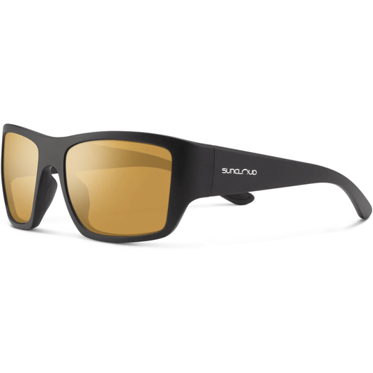 Suncloud Sculpin Polarized Sunglasses Matte Black\Polarized Sienna Mirror