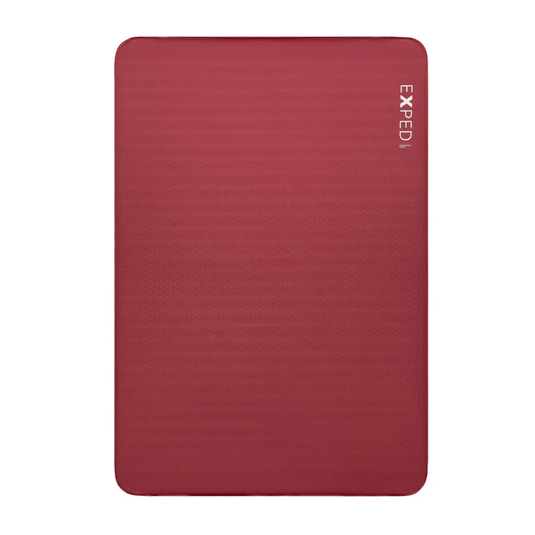 Red mat with Exped logo on a white background