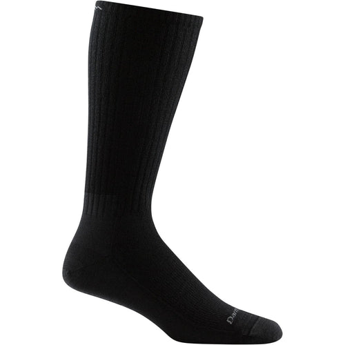 Black sock on a white background
