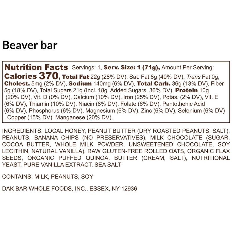 Load image into Gallery viewer, Dak Bar Beaver - Banana, Peanut Butter and Milk Chocolate
