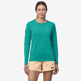 Patagonia Women's Long Sleeve Cap Cool Daily Graphic Shirt - Waters