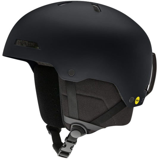 Black helmet with visible brand logo on a white background