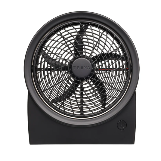 Black fan with 'TREMA' branding on a white background