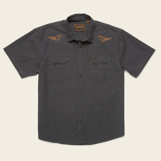 Howler Brothers Crosscut Deluxe Shortsleeve - Pictograph : Black Chambray