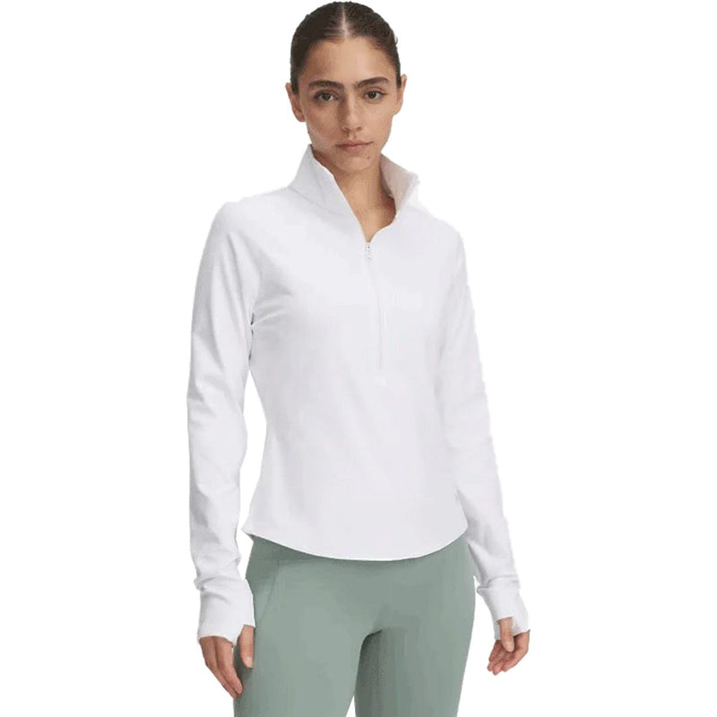 Load image into Gallery viewer, Woman wearing a white long-sleeve shirt and green pants on a white background

