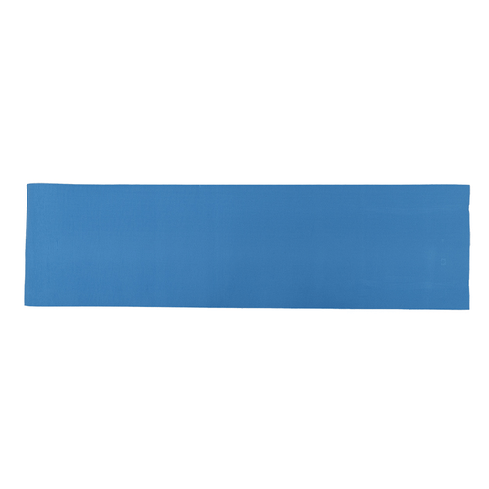 A solid blue rectangular fabric band or strap shown flat against a plain white background.