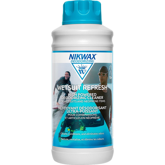 Nikwax Wetsuit Refresh bottle on a white background