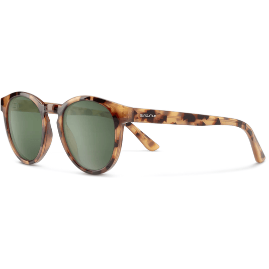 Suncloud Barnes Polarized Sunglasses Yellow Tortoise\Polarized Gray Green