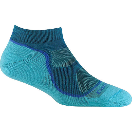 Blue athletic sock on a white background