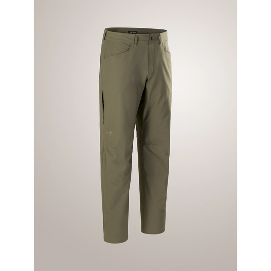 Green pants on a light gray background