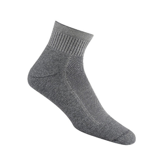 Gray ankle sock on a white background
