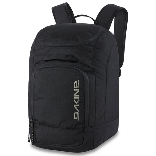 Black backpack with Dakine logo on a white background