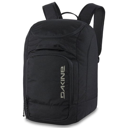 Black backpack with Dakine logo on a white background