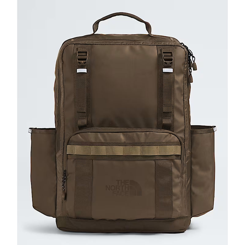 Load image into Gallery viewer, Brown backpack with The North Face logo on a white background
