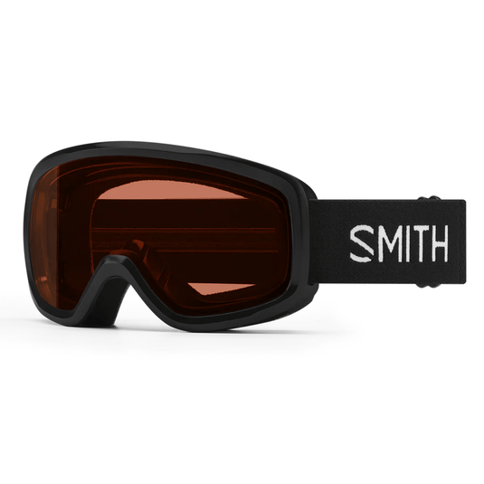 Smith goggles with dark lenses on a white background