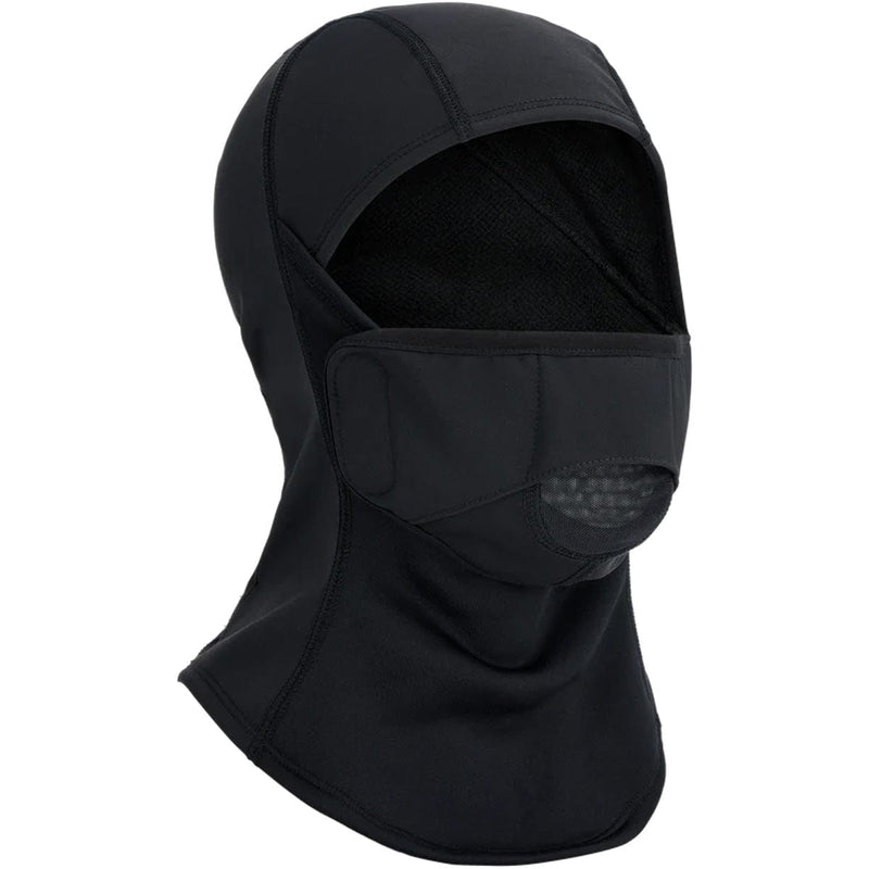 Load image into Gallery viewer, Black balaclava with a face mask on a white background
