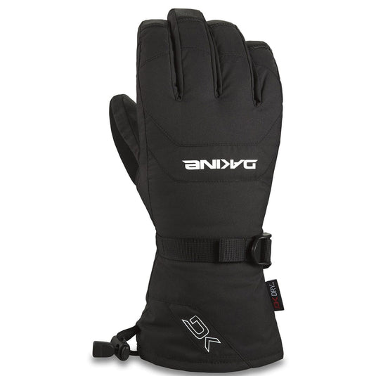 Black glove with brand logo on a white background