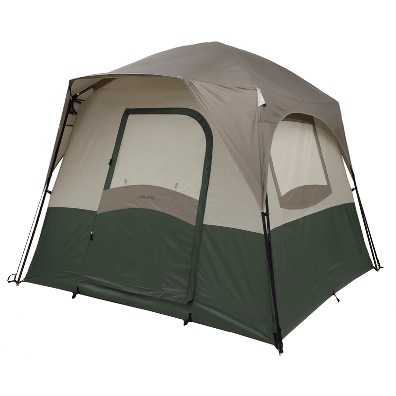 Load image into Gallery viewer, Two-tone tent with green and beige sections on a white background
