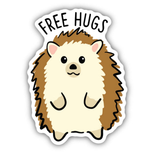 Free Hugs Hedgehog Sticker