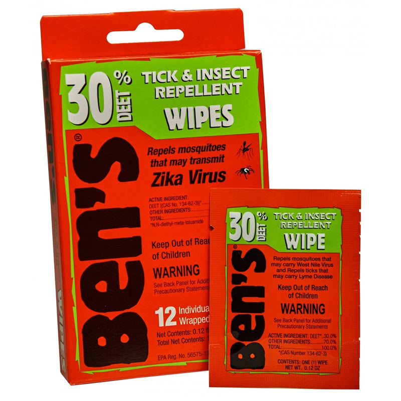 Load image into Gallery viewer, Ben&#39;s 30 Tick &amp; Insect Repellent Wipes
