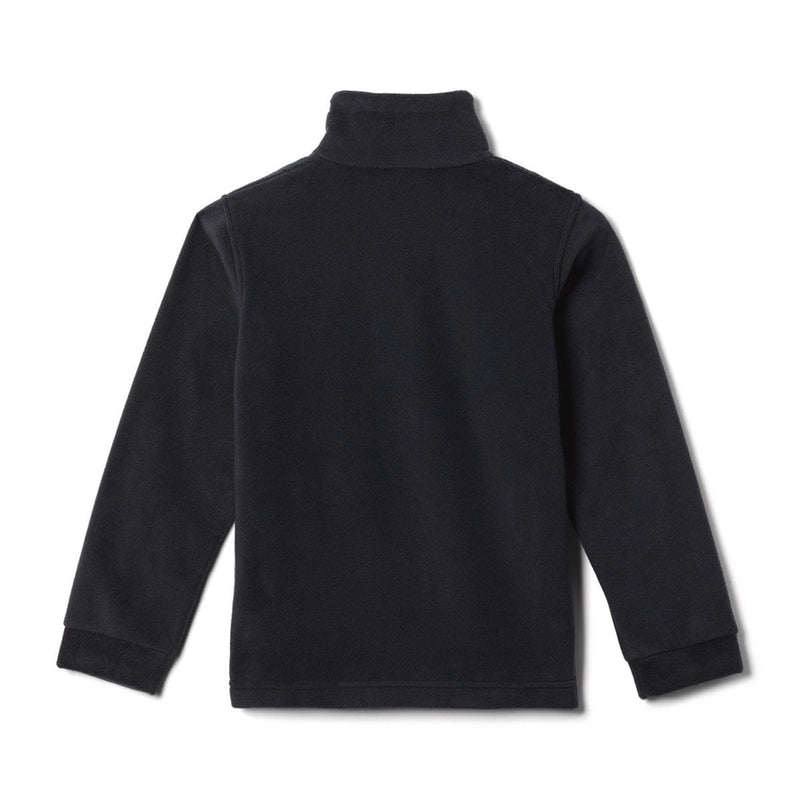 Load image into Gallery viewer, Black fleece jacket on a white background
