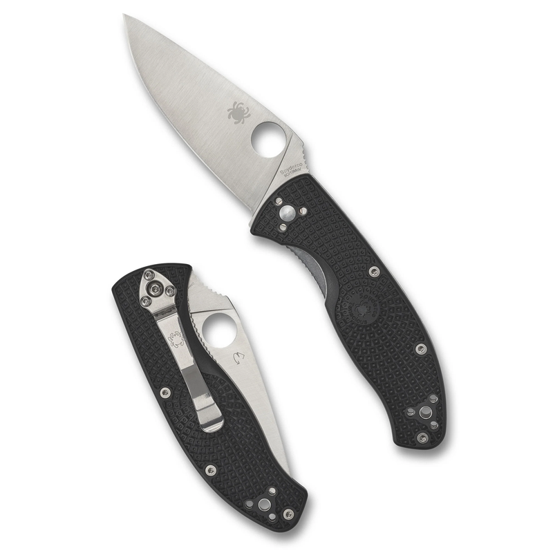 Load image into Gallery viewer, Folding knife with black handle and silver blade on a white background
