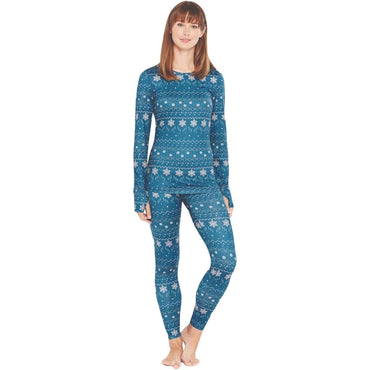 Terramar Cloud Nine Scoopneck Print Shirt - Women's