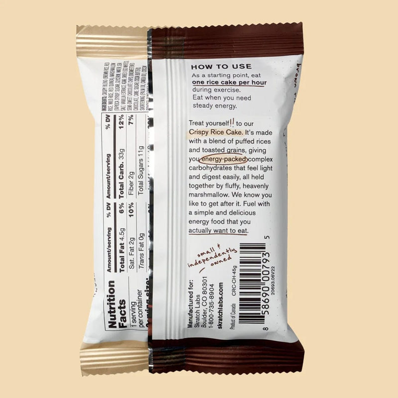 Load image into Gallery viewer, Skratch Labs Chocolate &amp; Mallow Sport Crispy Rice Cake
