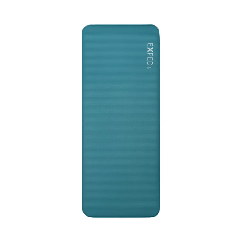 Load image into Gallery viewer, Teal yoga mat with 'Exced' branding on a white background
