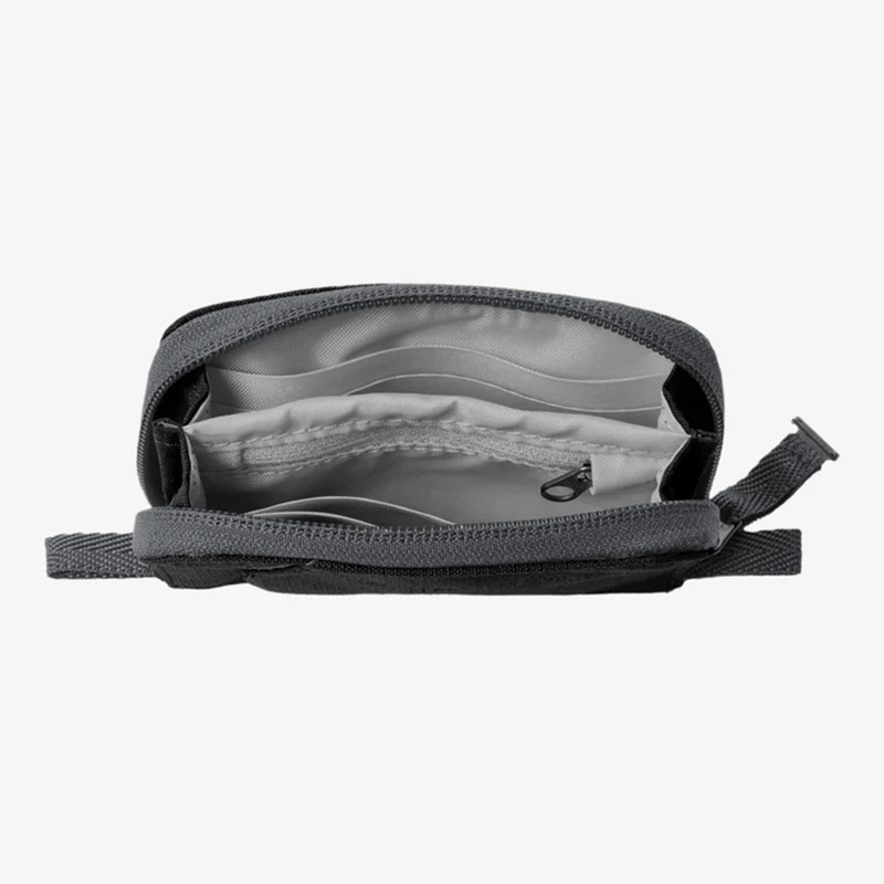 Load image into Gallery viewer, Gray pouch with zipper on a white background

