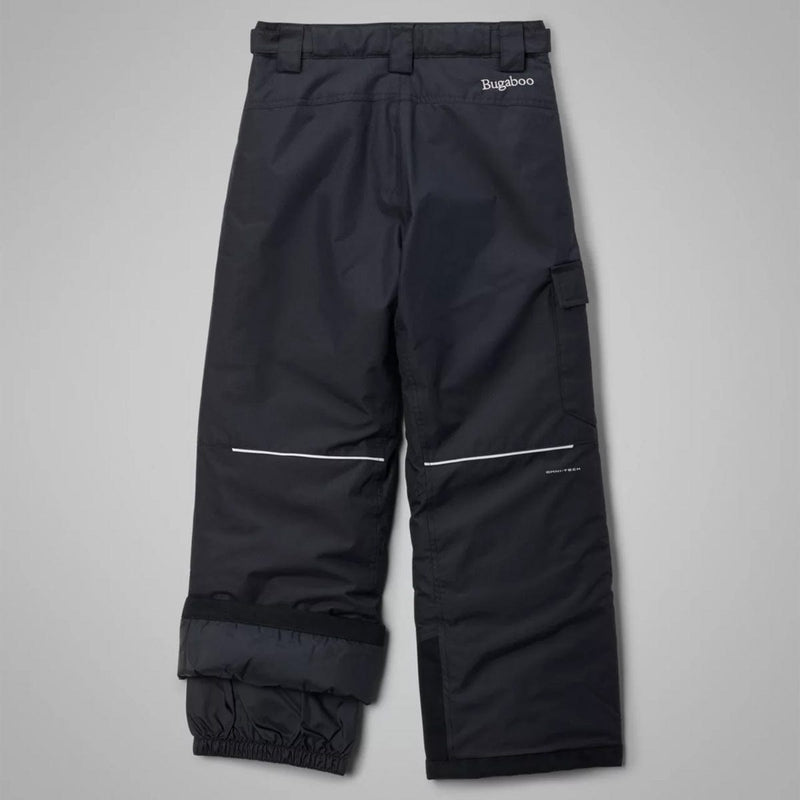 Load image into Gallery viewer, Black snow pants with a visible brand logo on a gray background
