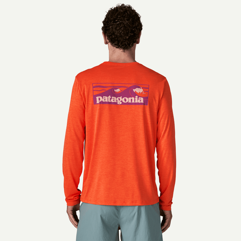 Load image into Gallery viewer, Patagonia Men's Long Sleeve Cap Cool Daily Shirt - Boardshort Logo
