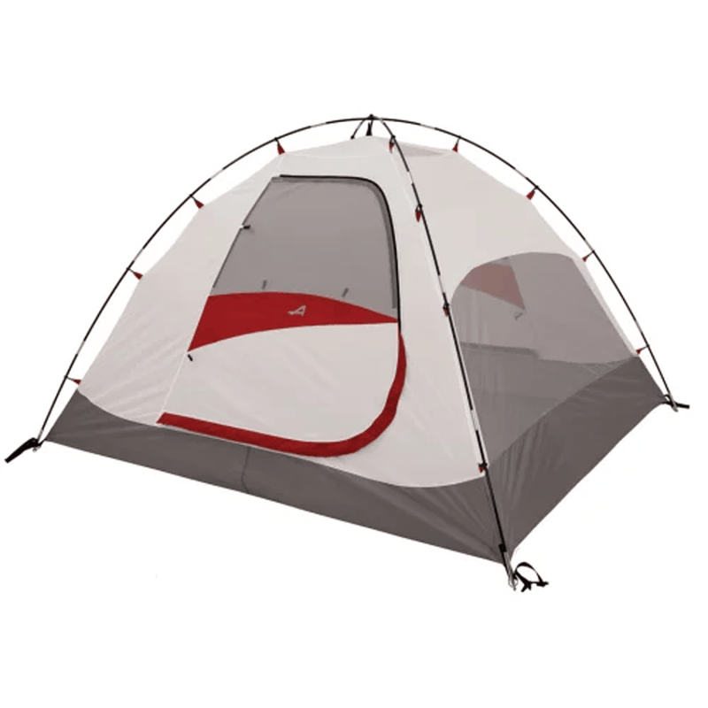 Load image into Gallery viewer, Camping tent with a red door on a white background
