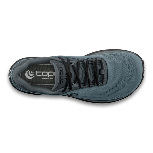 Gray athletic shoe with 'top athletic' branding on a white background