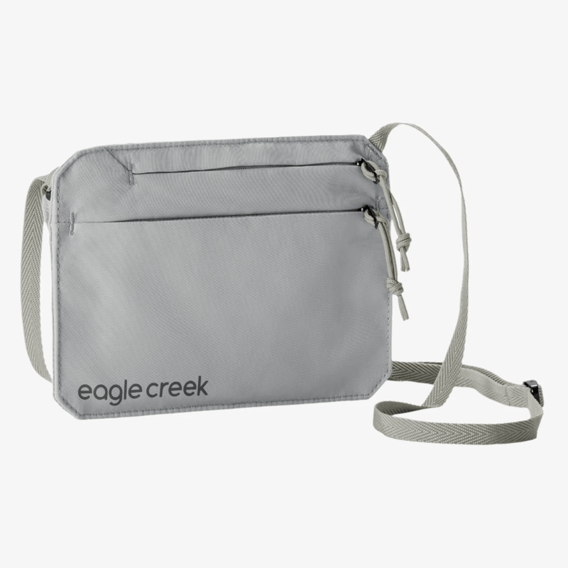 Load image into Gallery viewer, Gray crossbody bag with 'eagle creek' branding on a white background
