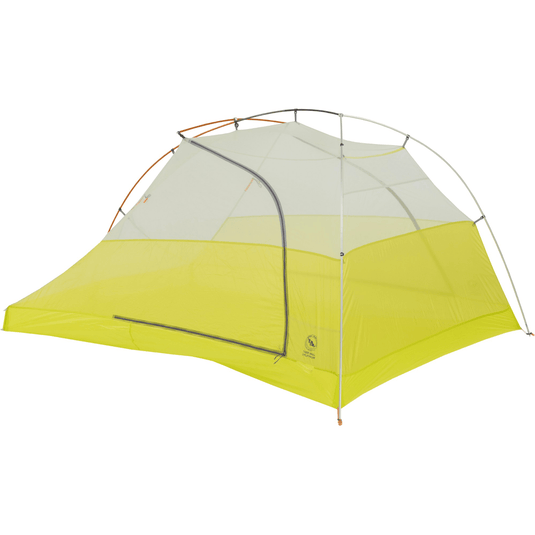 Yellow and gray tent on a white background