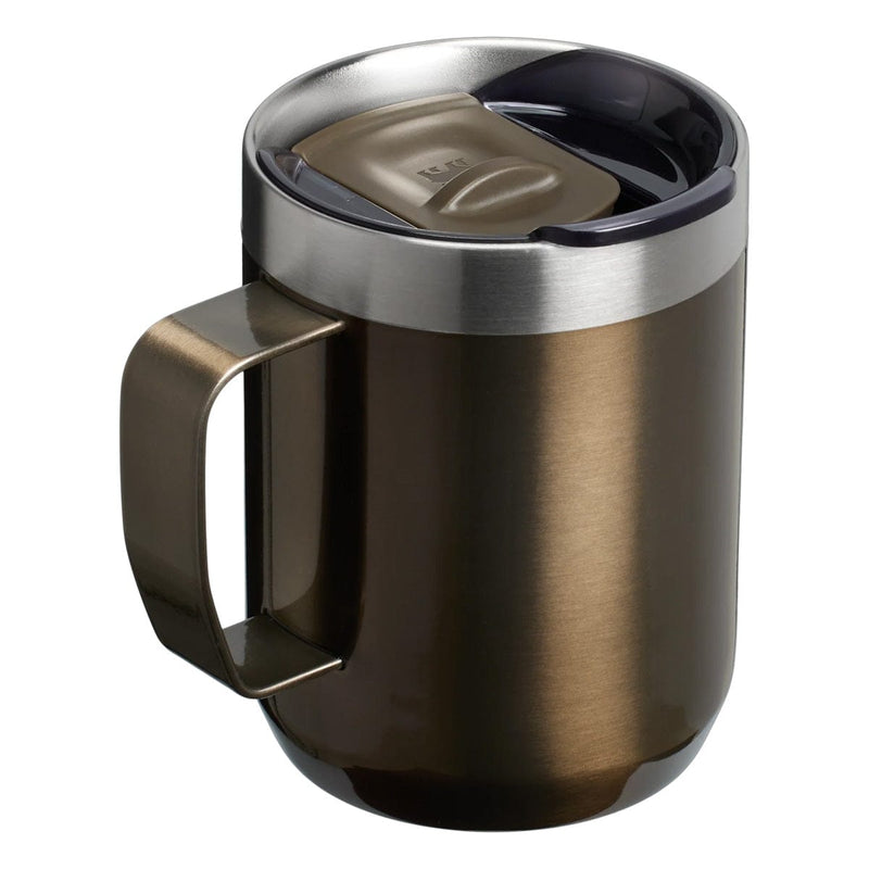 Load image into Gallery viewer, Brown travel mug with a handle on a white background
