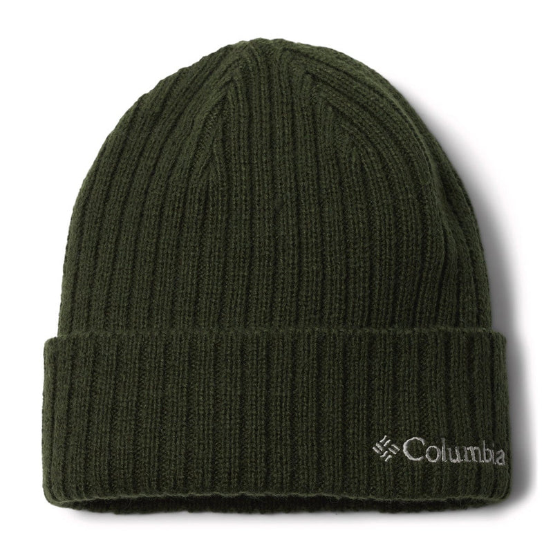 Load image into Gallery viewer, Green beanie with Columbia logo on a white background
