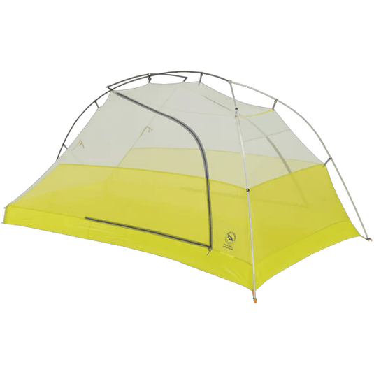 Yellow and gray tent on a white background