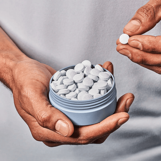 Huppy Cool Mint & Fluoride-Free Mouthwash Tablets Alcohol-Free
