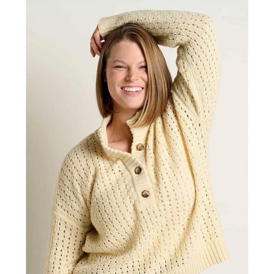 Toad&Co Women's Moss Point Henley Sweater