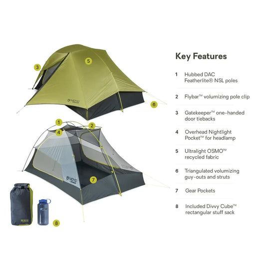 Nemo Equipment Hornet OSMO Ultralight 3 Person Backpacking Tent