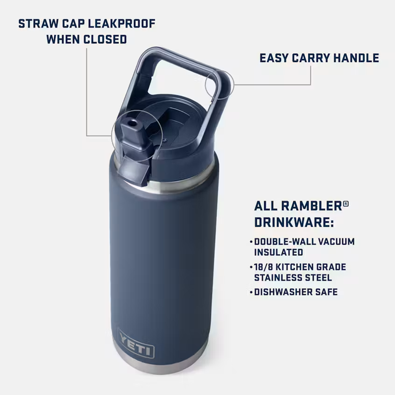 Load image into Gallery viewer, Yeti Rambler 26 oz Straw Bottle
