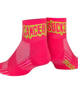 SockGuy Cancer Sucks Pink 2.5 SGX Socks