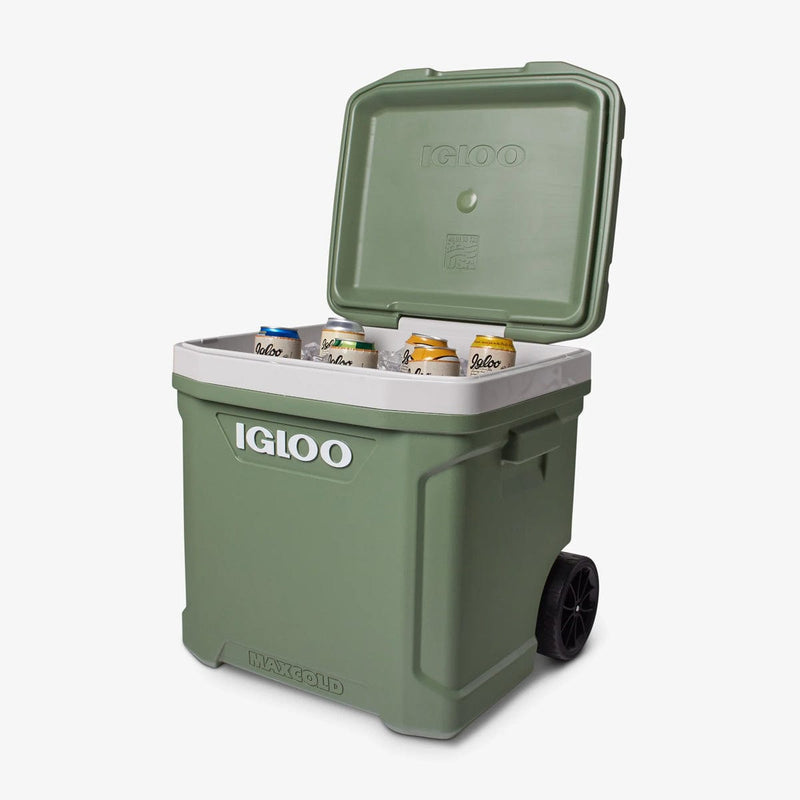 Load image into Gallery viewer, Igloo ECOCOOL Latitude 60 Quart Roller Cooler

